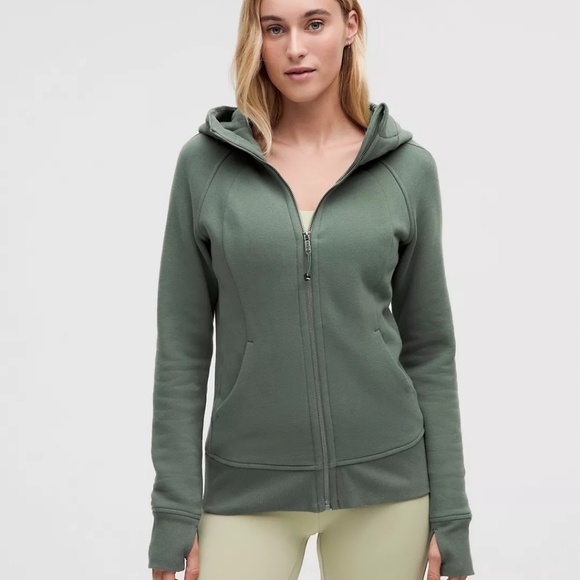 Lululemon NWT Scuba Full-Zip Hoodie Size 8 Dark Forest Hooded - Picture 1 of 9